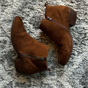 Brown Suede Ankle Boots